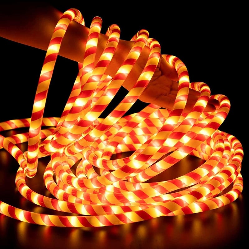 Vigdur Christmas Candy Cane Lights - 30FT 360 LEDs Candy Cane Rope Lights Outdoor Waterproof, Connectable Christmas Rope Lights for Holiday Party Home Patio Indoor Xmas Decorations - Image 2